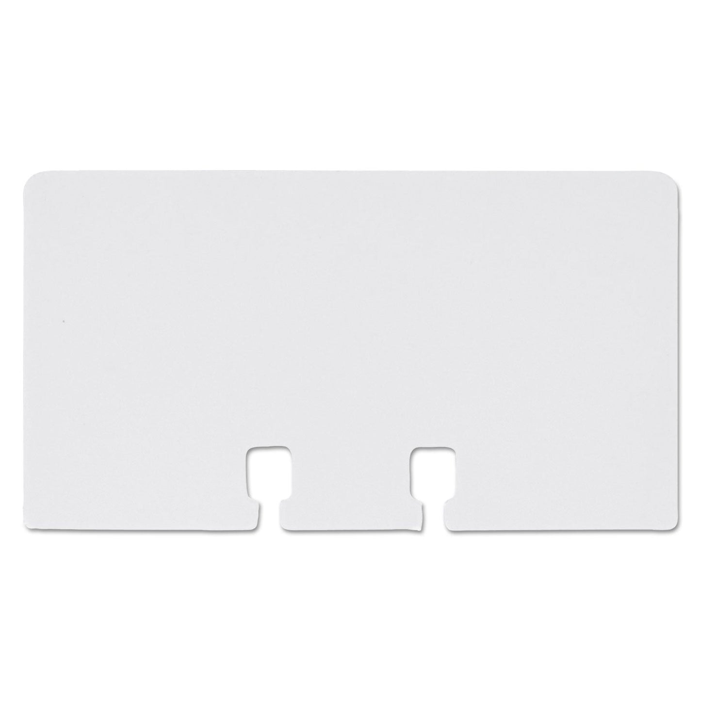 Rolodex Plain Unruled Refill Card, 2.25 x 4, White, 100 Cards/Pack
