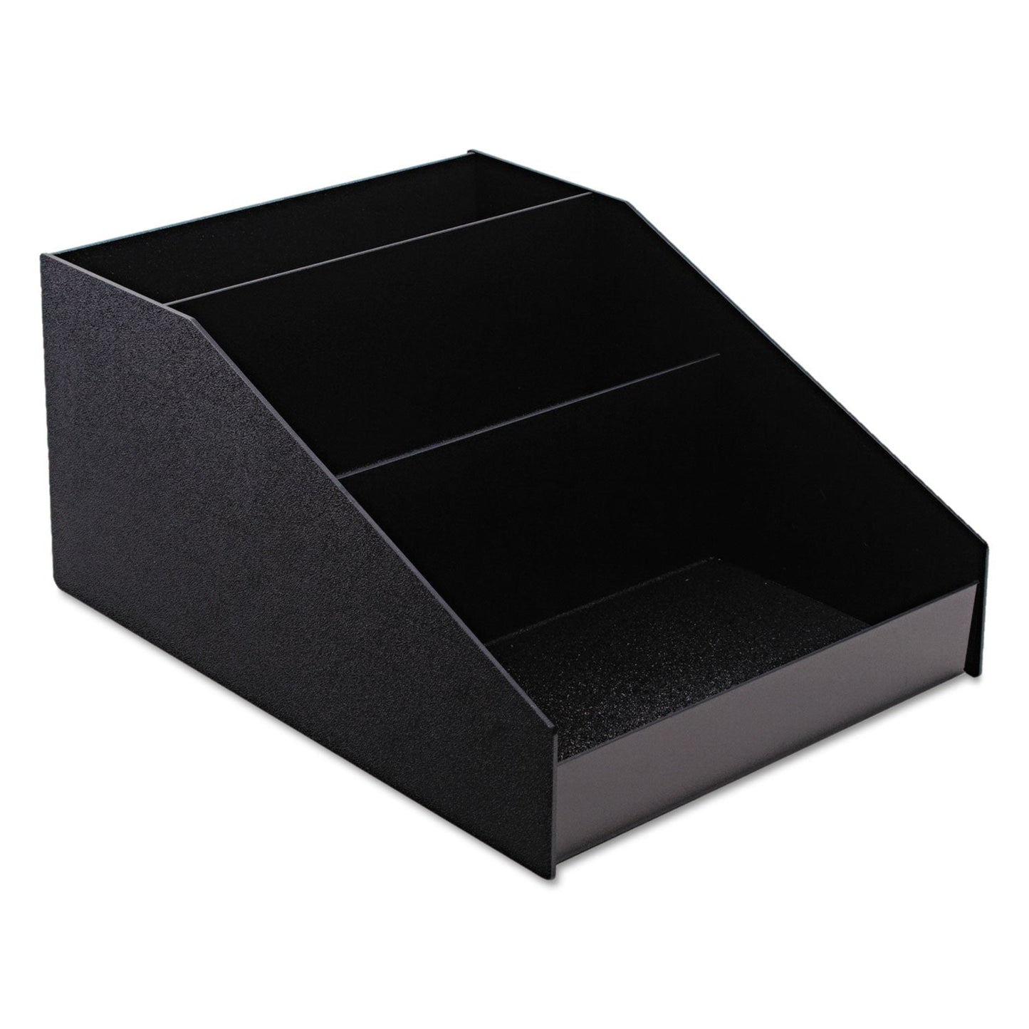 Vertiflex Horizontal Condiment Organizer, 9 Compartments, 12 x 16 x 7.5, Black