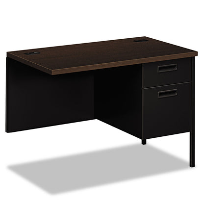 HON Metro Classic Series Workstation Return, Right, 42w x 24d x 29.5h, Mocha/Black