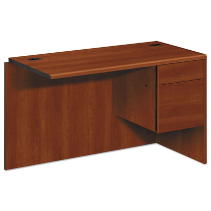 HON 10700 "L" Workstation Return, Right 3/4 Pedestal, 48w x 24d x 29.5h, Cognac