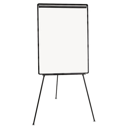Universal Dry Erase Board with Tripod Easel, 29" x 41", White Surface, Black Frame