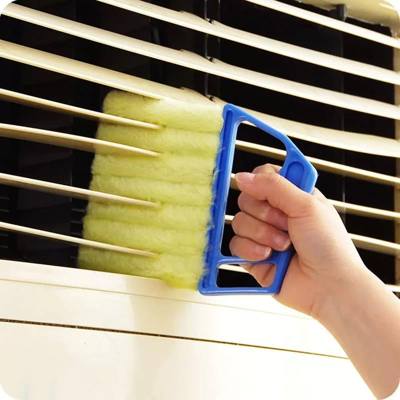 3Pcs Window Blind Cleaning Brush, Window Blind Cleaner, Air Conditioning Outlet Dust Removal Brush, Hand-Held Curtain Brush, Heavy Duty, Home Care Supplies, Yellow Household Items-Mm