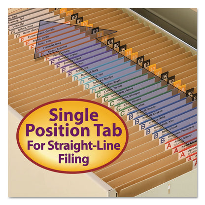 Smead Heavyweight Kraft File Folder, Straight Tabs, Letter Size, 0.75" Expansion, 11-pt Kraft, Brown, 100/Box