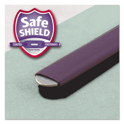 Smead Recycled Pressboard Folders with Two SafeSHIELD Coated Fasteners, 3" Expansion, 1/3-Cut Tabs, Legal Size, Gray-Green, 25/Box
