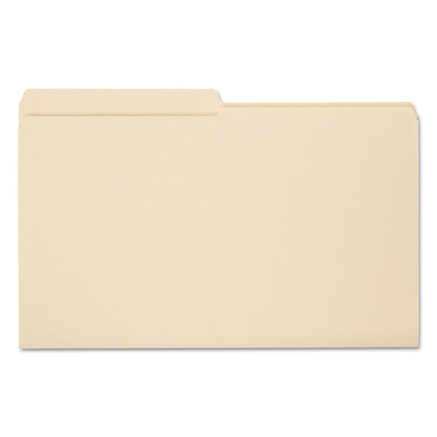 Smead Reinforced Tab Manila File Folders, 1/2-Cut Tabs: Assorted, Legal Size, 0.75" Expansion, 11-pt Manila, 100/Box