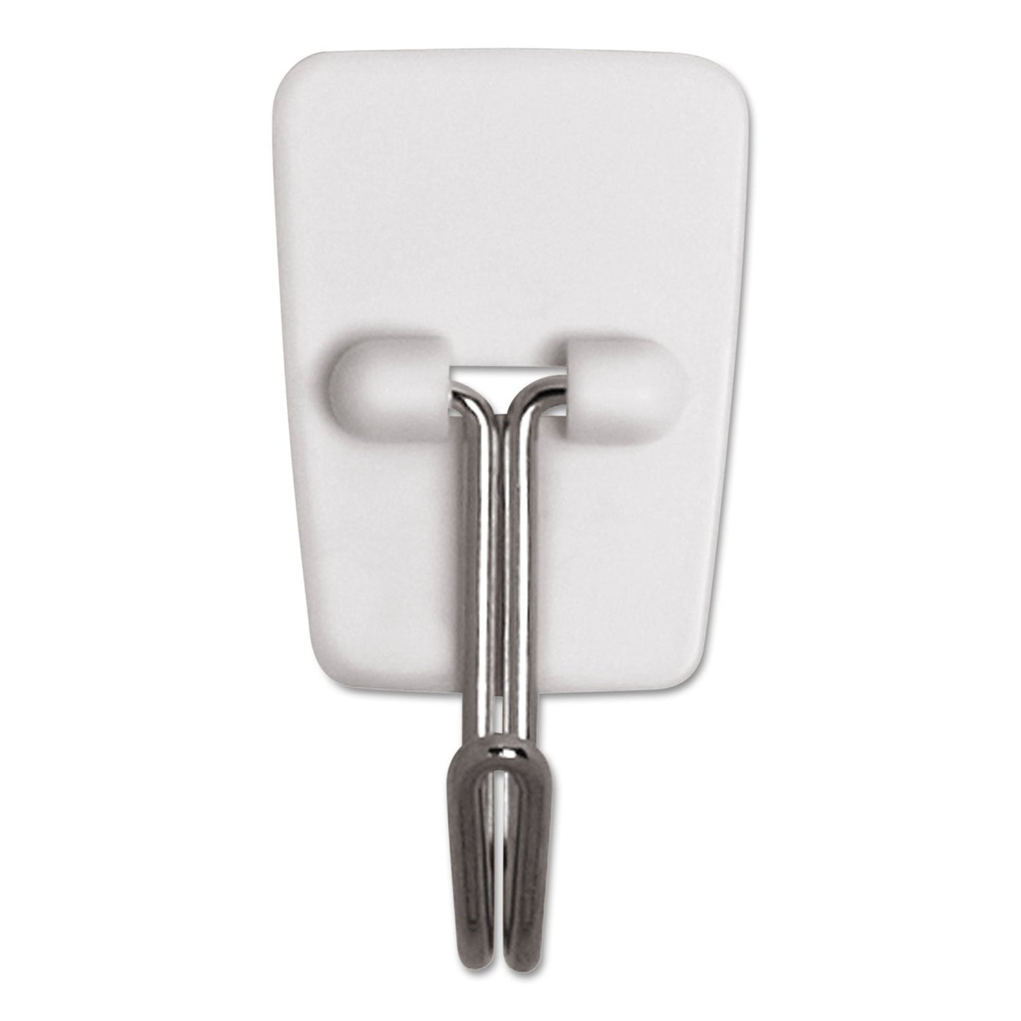 Command General Purpose Wire Hooks, Small, 0.5 lb Cap, White, 3 Hooks and 6 Strips/Pack