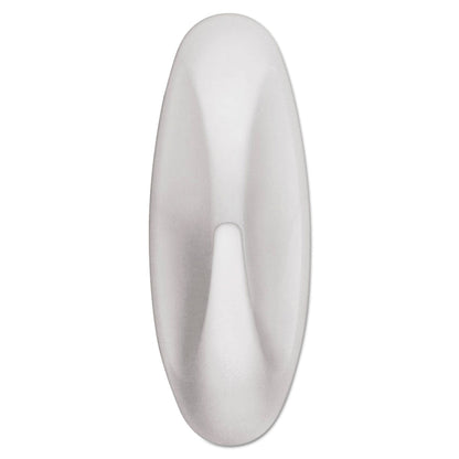Command General Purpose Designer Hooks, Medium, 3 lb Cap, White, 2 Hooks and 4 Strips/Pack