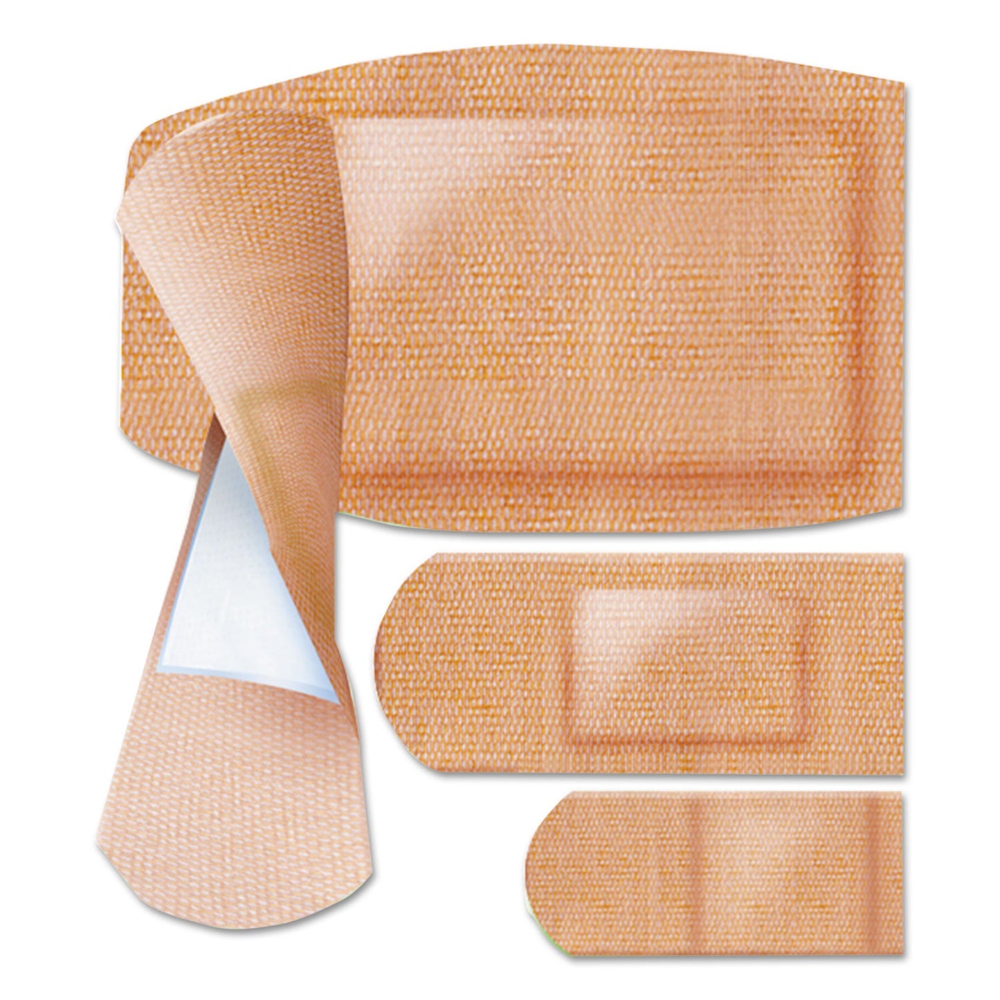 Curad Flex Fabric Bandages, Assorted Sizes, 100/Box