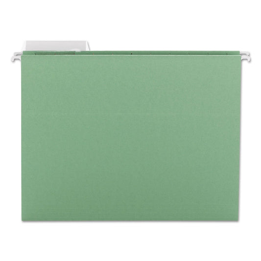 Smead Color Hanging Folders with 1/3 Cut Tabs, Letter Size, 1/3-Cut Tabs, Green, 25/Box