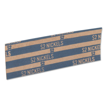 Pap-R Products Flat Coin Wrappers, Nickels, $2, 1000 Wrappers/Box