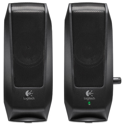 Logitech S120 2.0 Multimedia Speakers, Black