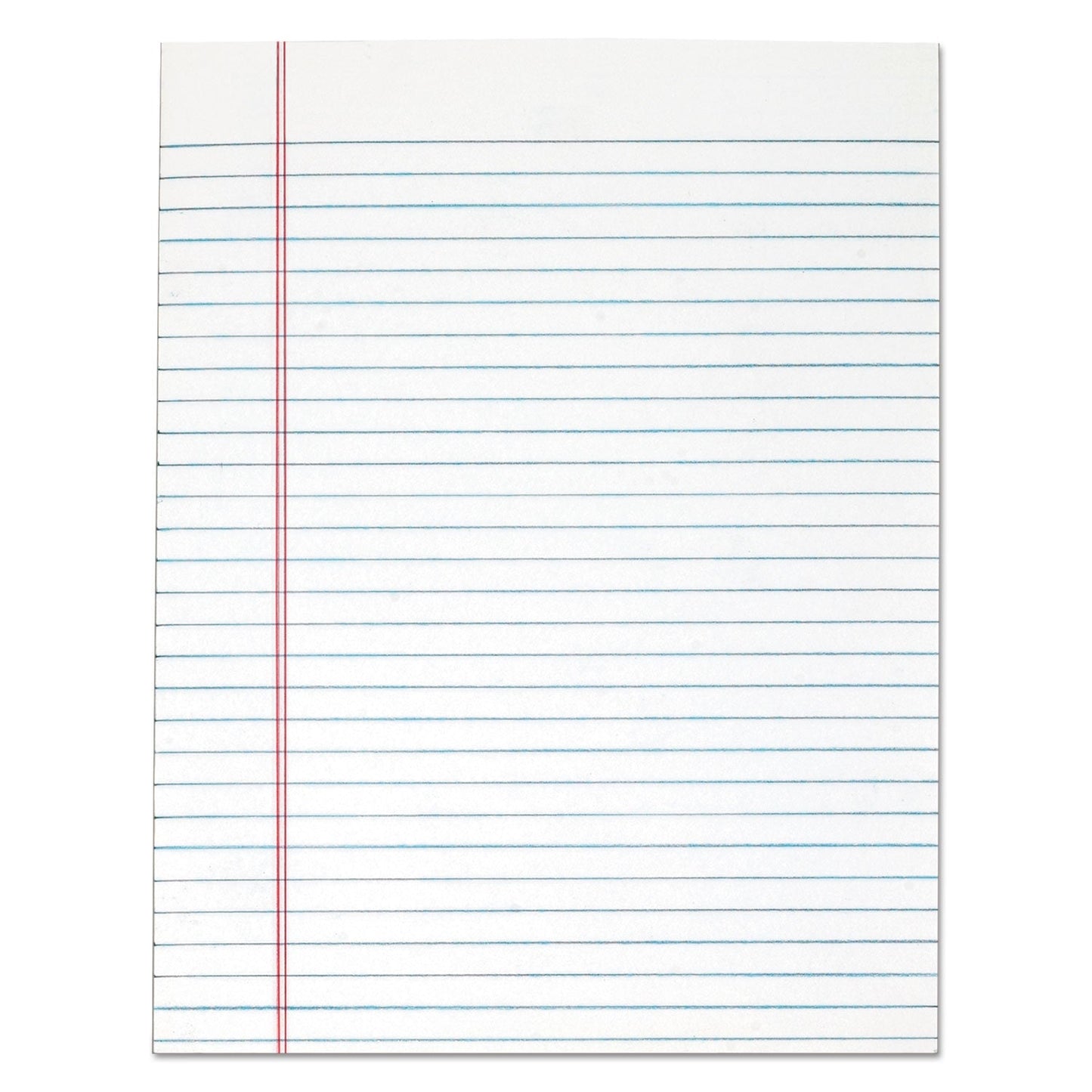 TOPS "The Legal Pad" Glue Top Pads, Wide/Legal Rule, 50 White 8.5 x 11 Sheets, 12/Pack