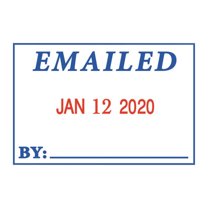 COSCO 2000PLUS 4 in 1 e-Message Dater, 0.94 x 1.75, COMPLETED/EMAILED/ENTERED/SCANNED