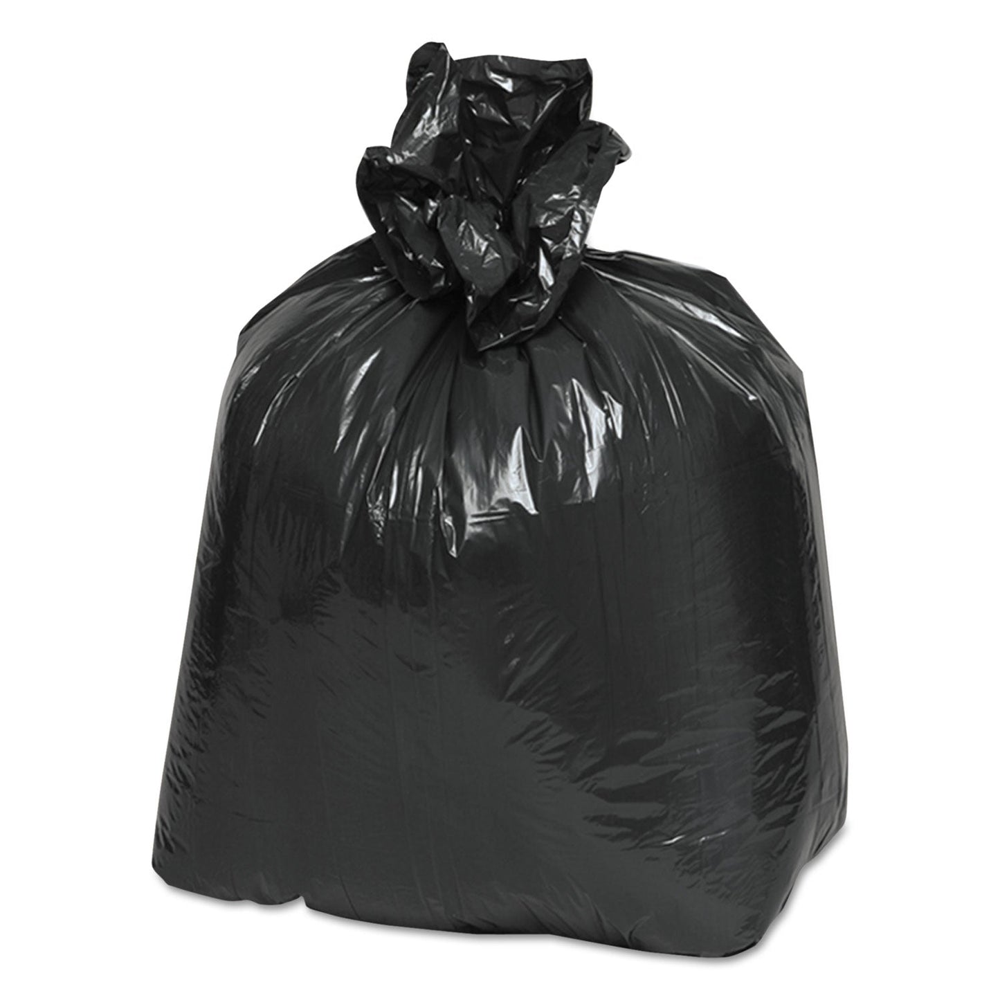 Classic Linear Low-Density Can Liners, 10 gal, 0.6 mil, 24" x 23", Black, 500/Carton