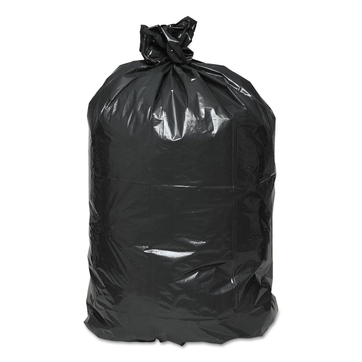 Classic Linear Low-Density Can Liners, 56 gal, 0.9 mil, 43" x 47", Black, 100/Carton