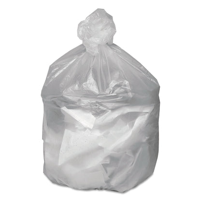Good 'n Tuff Waste Can Liners, 10 gal, 6 microns, 24" x 24", Natural, 1,000/Carton