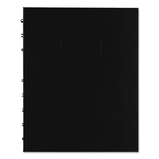 Blueline NotePro Quad Computation Notebook, Data-Lab-Record Format, Narrow Rule/Quadrille Rule, Black Cover, 9.25 x 7.25, 96 Sheets