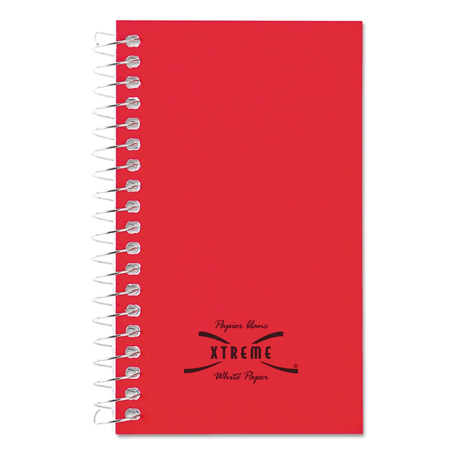 National Paper Blanc Xtreme White Wirebound Memo Books, Narrow Rule, Randomly Assorted Covers, 5 x 3, 60 Sheets