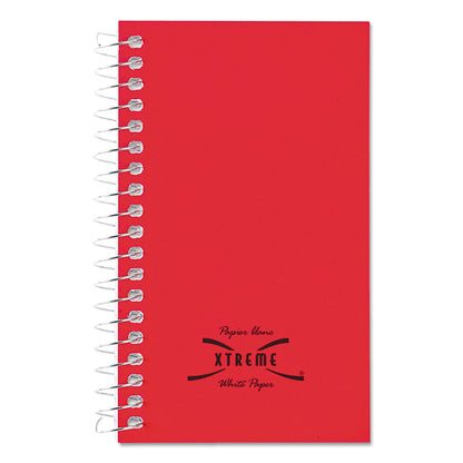 National Paper Blanc Xtreme White Wirebound Memo Books, Narrow Rule, Randomly Assorted Covers, 5 x 3, 60 Sheets