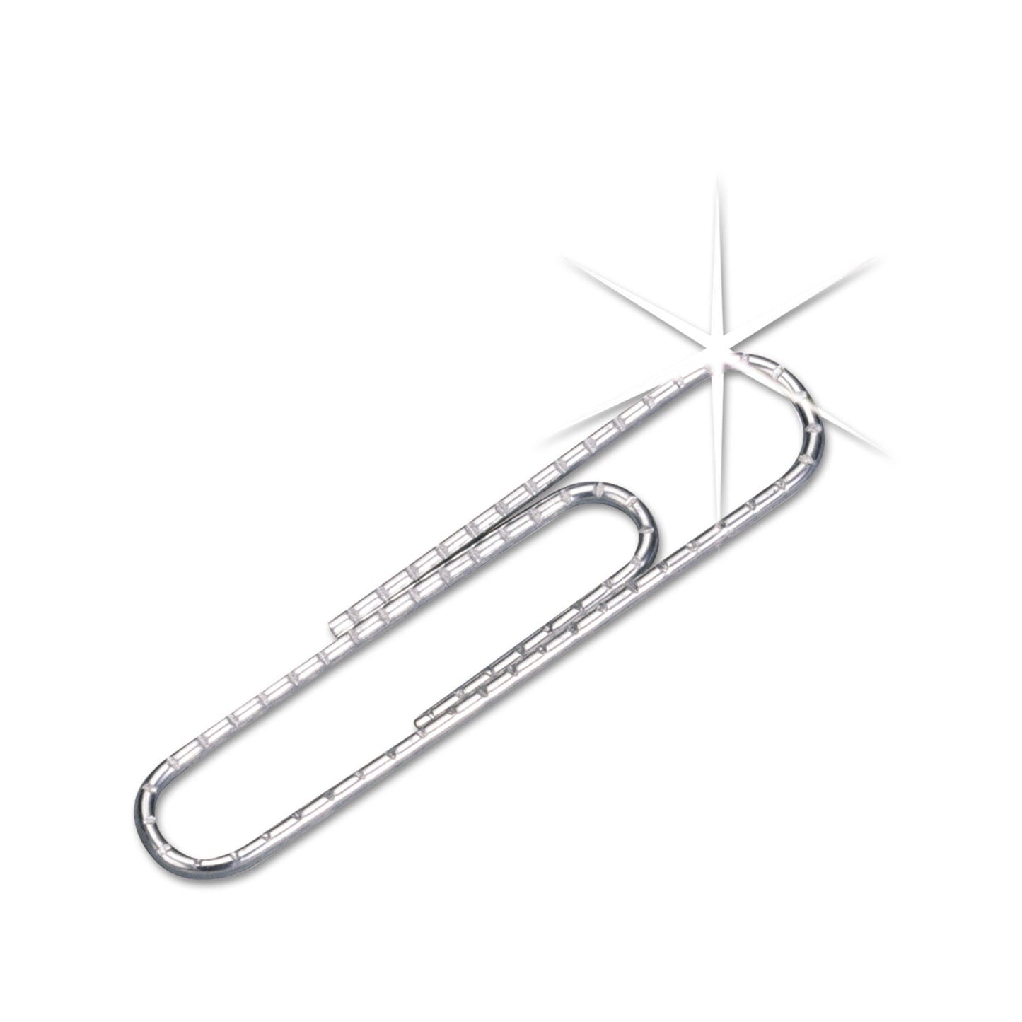 ACCO Premium Heavy-Gauge Wire Paper Clips, #1, Nonskid, Silver, 100 Clips/Box, 10 Boxes/Pack