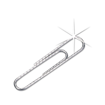 ACCO Premium Heavy-Gauge Wire Paper Clips, #1, Nonskid, Silver, 100 Clips/Box, 10 Boxes/Pack