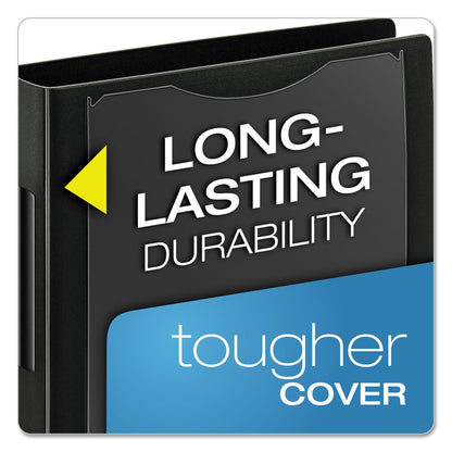 Cardinal SuperLife Pro Easy Open ClearVue Locking Slant-D Ring Binder, 3 Rings, 1.5" Capacity, 11 x 8.5, Black