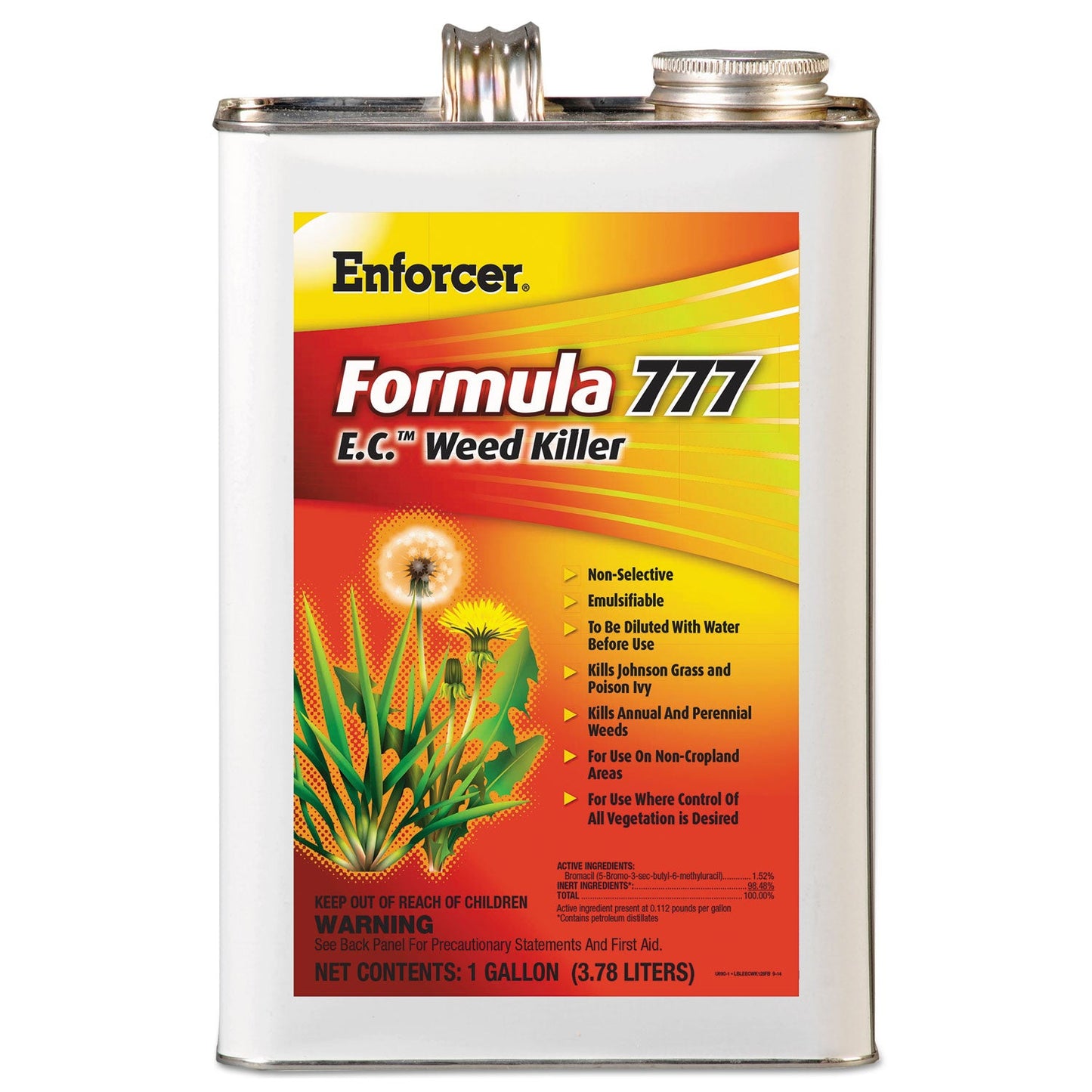Enforcer Formula 777 E.C. Weed Killer, Non-Cropland, 1 gal Can, 4/Carton