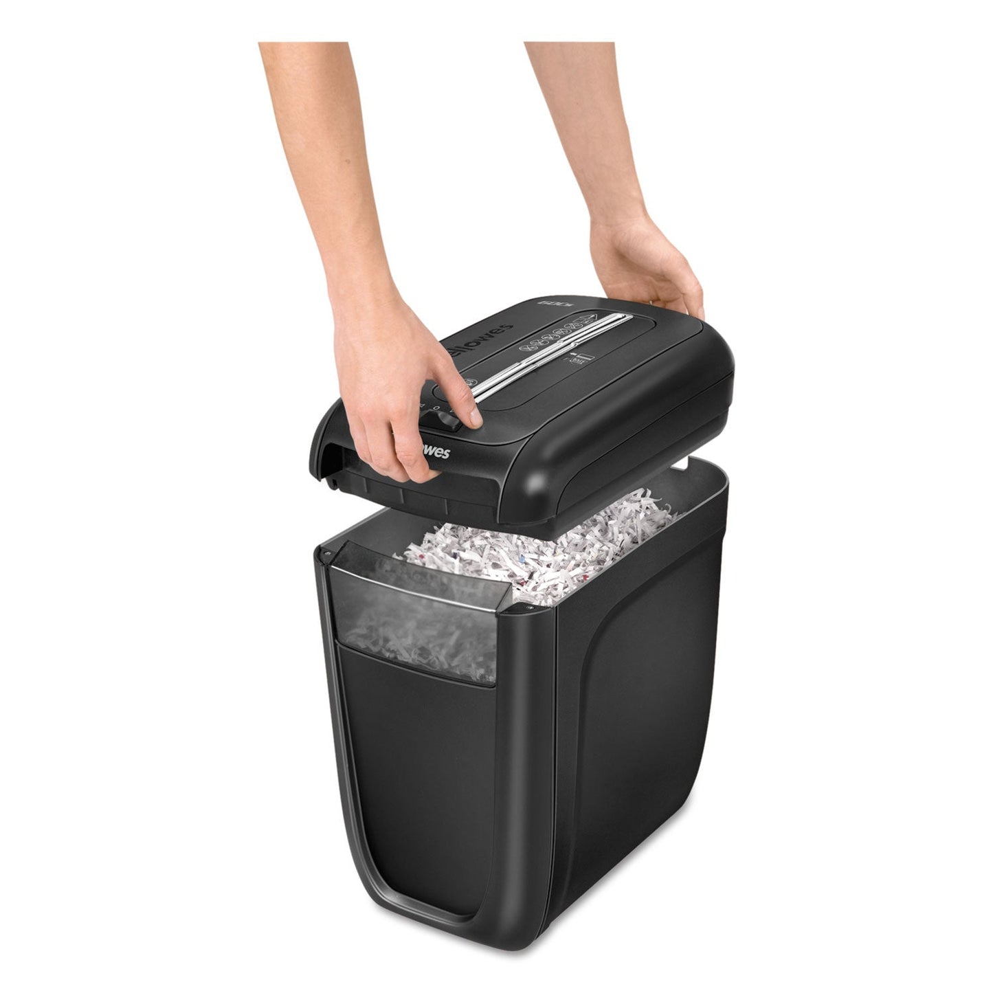 Fellowes Powershred 60Cs Cross-Cut Shredder, 10 Manual Sheet Capacity