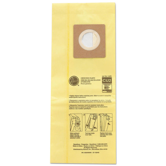 Hoover HushTone Vacuum Bags, Yellow, 10/Pack