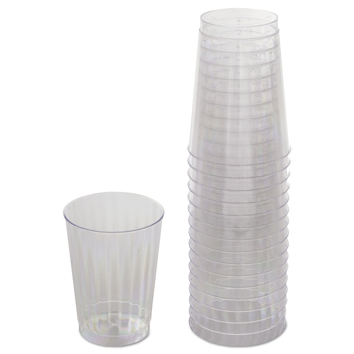 WNA Classicware Tumblers, 10 oz, Plastic, Clear, 16/Pack