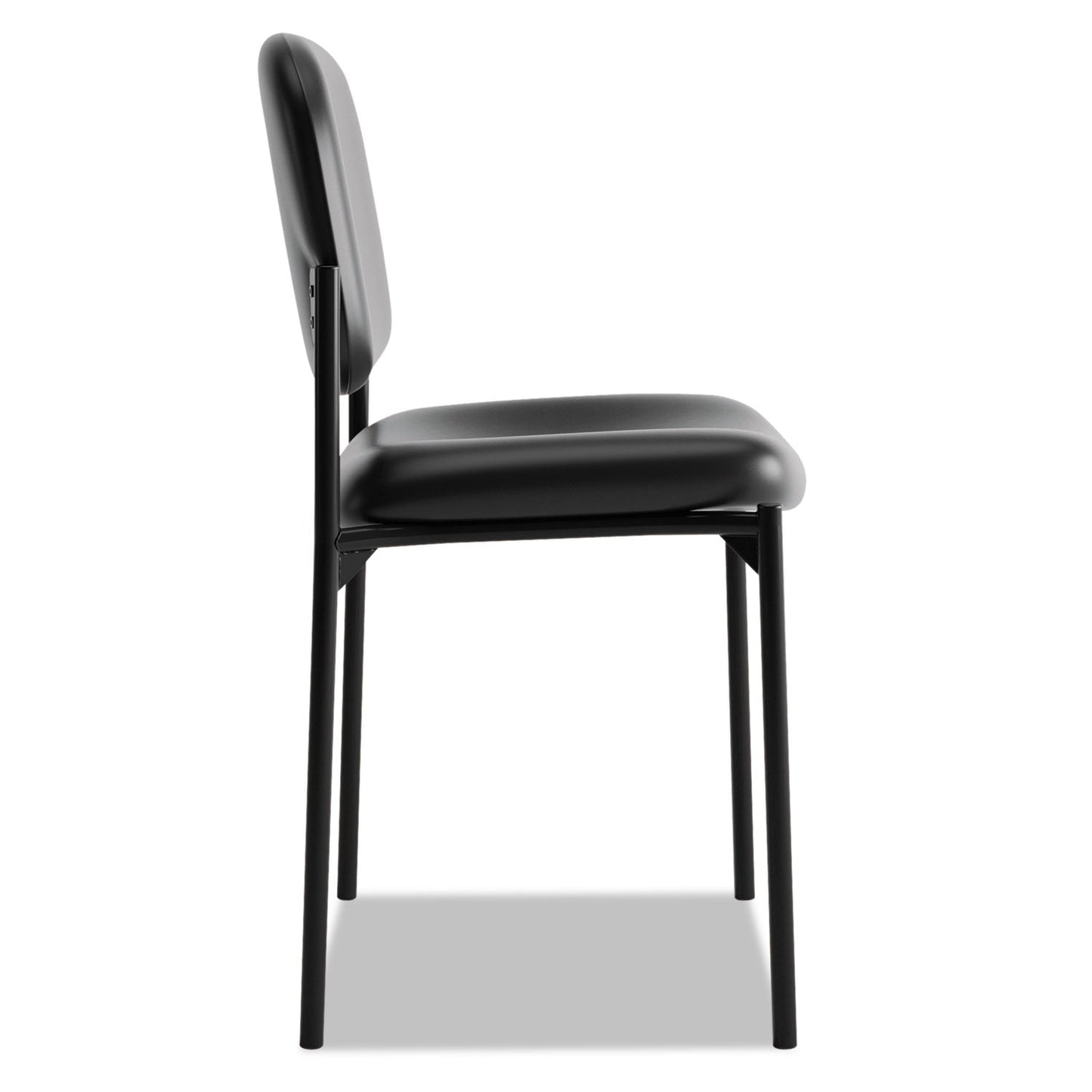 HON VL606 Stacking Guest Chair without Arms, Supports Up to 250 lb, Black