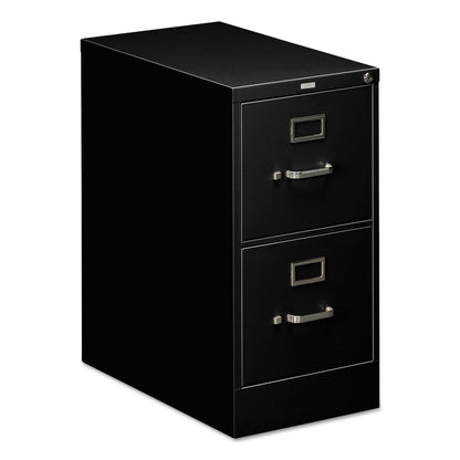 HON 510 Series Vertical File, 2 Letter-Size File Drawers, Black, 15" x 25" x 29"