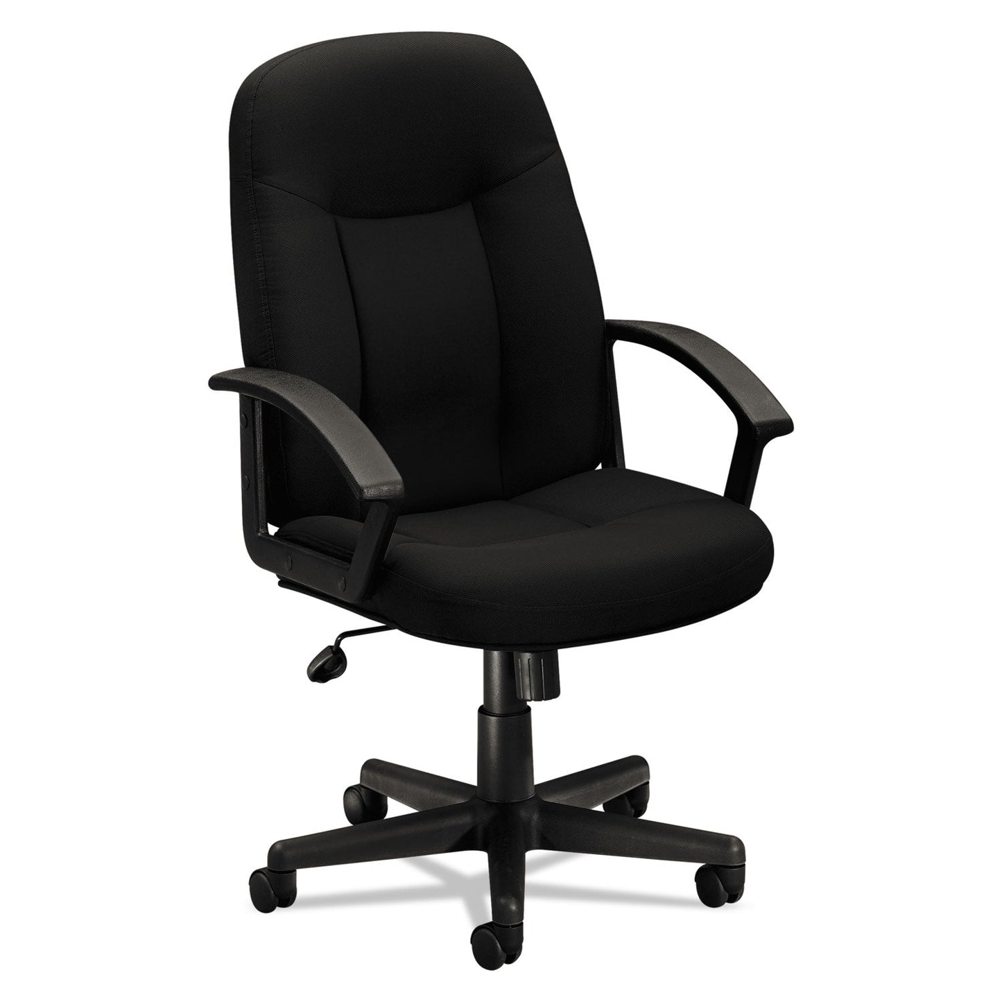 HON HVL601 Series Executive High-Back Chair, Supports Up to 250 lb, 17.44" to 20.94" Seat Height, Black