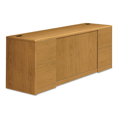 HON 10700 Series Credenza w/Doors, 72w x 24d x 29.5h, Harvest