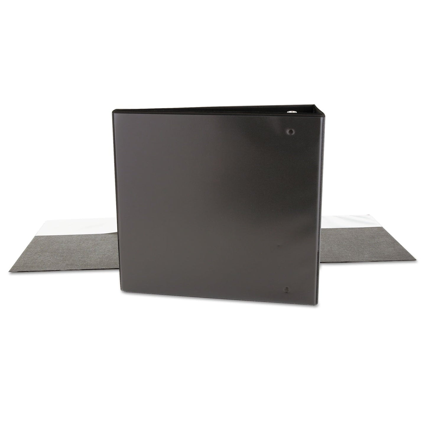 Universal Slant D-Ring View Binder, 3 Rings, 4" Capacity, 11 x 8.5, Black