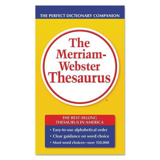 Merriam Webster The Merriam-Webster Thesaurus, Dictionary Companion, Paperback, 800 Pages