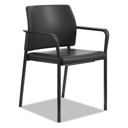 HON Accommodate Series Guest Chair with Fixed Arms, 23.25" x 22.25" x 32", Black, 2/Carton