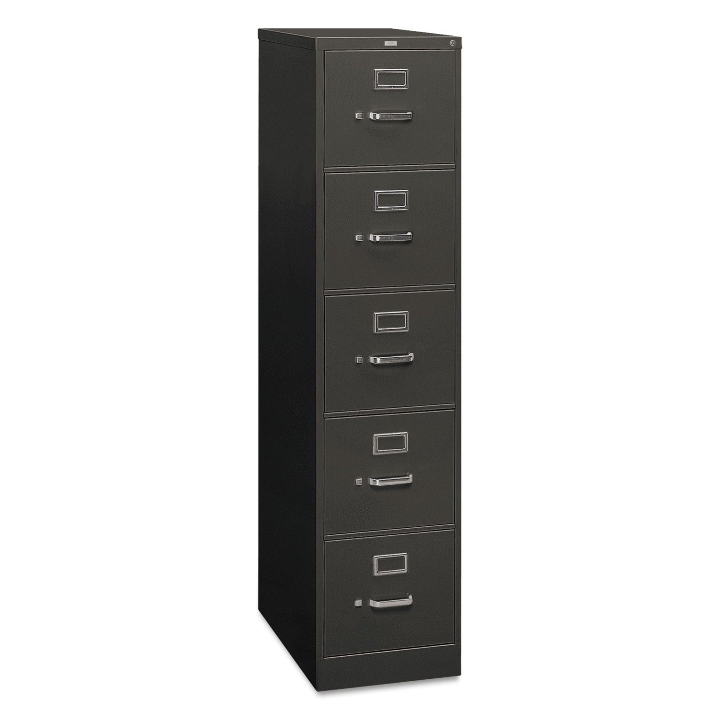 HON 310 Series Vertical File, 5 Letter-Size File Drawers, Charcoal, 15" x 26.5" x 60"