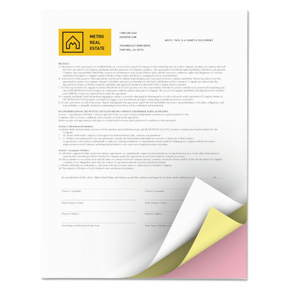xerox Revolution Carbonless 3-Part Paper, 8.5 x 11, Canary/Pink/White, 2,505/Carton
