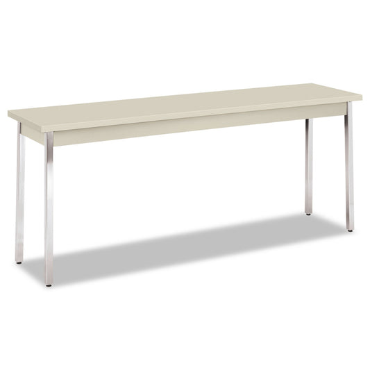 HON Utility Table, Rectangular, 72w x 18d x 29h, Light Gray