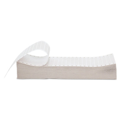Universal Dot Matrix Printer Labels, Dot Matrix Printers, 0.44 x 3.5, White, 5,000/Box