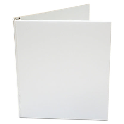 Universal Economy Round Ring View Binder, 3 Rings, 0.5" Capacity, 11 x 8.5, White