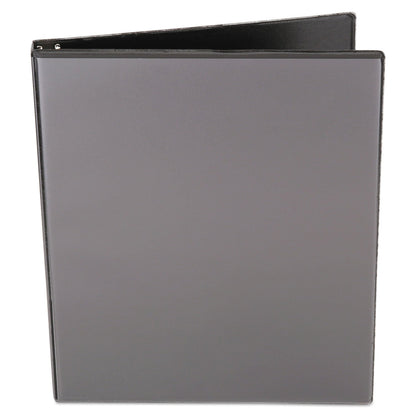 Universal Economy Round Ring View Binder, 3 Rings, 0.5" Capacity, 11 x 8.5, Black
