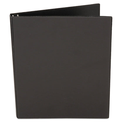 Universal Economy Non-View Round Ring Binder, 3 Rings, 1" Capacity, 11 x 8.5, Black