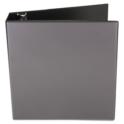Universal Economy Round Ring View Binder, 3 Rings, 2" Capacity, 11 x 8.5, Black