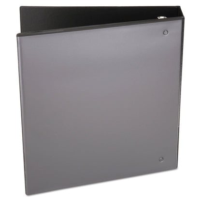 Universal Economy Round Ring View Binder, 3 Rings, 2" Capacity, 11 x 8.5, Black