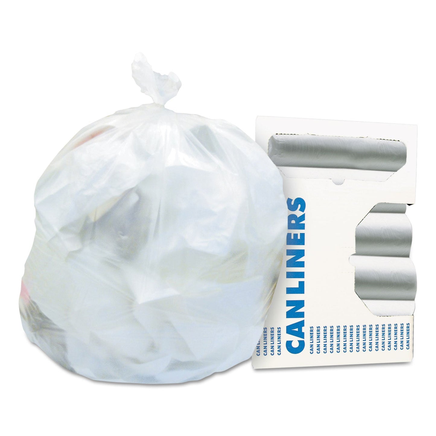 Heritage High-Density Waste Can Liners, 16 gal, 8 microns, 24" x 33", Natural, 1,000/Carton