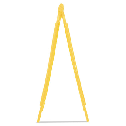 Rubbermaid Caution Wet Floor Sign, 11 x 12 x 25, Bright Yellow, 6/Carton
