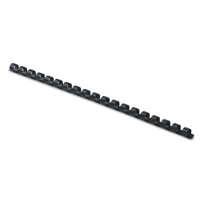 Fellowes Plastic Comb Bindings, 5/16" Diameter, 40 Sheet Capacity, Black, 100/Pack