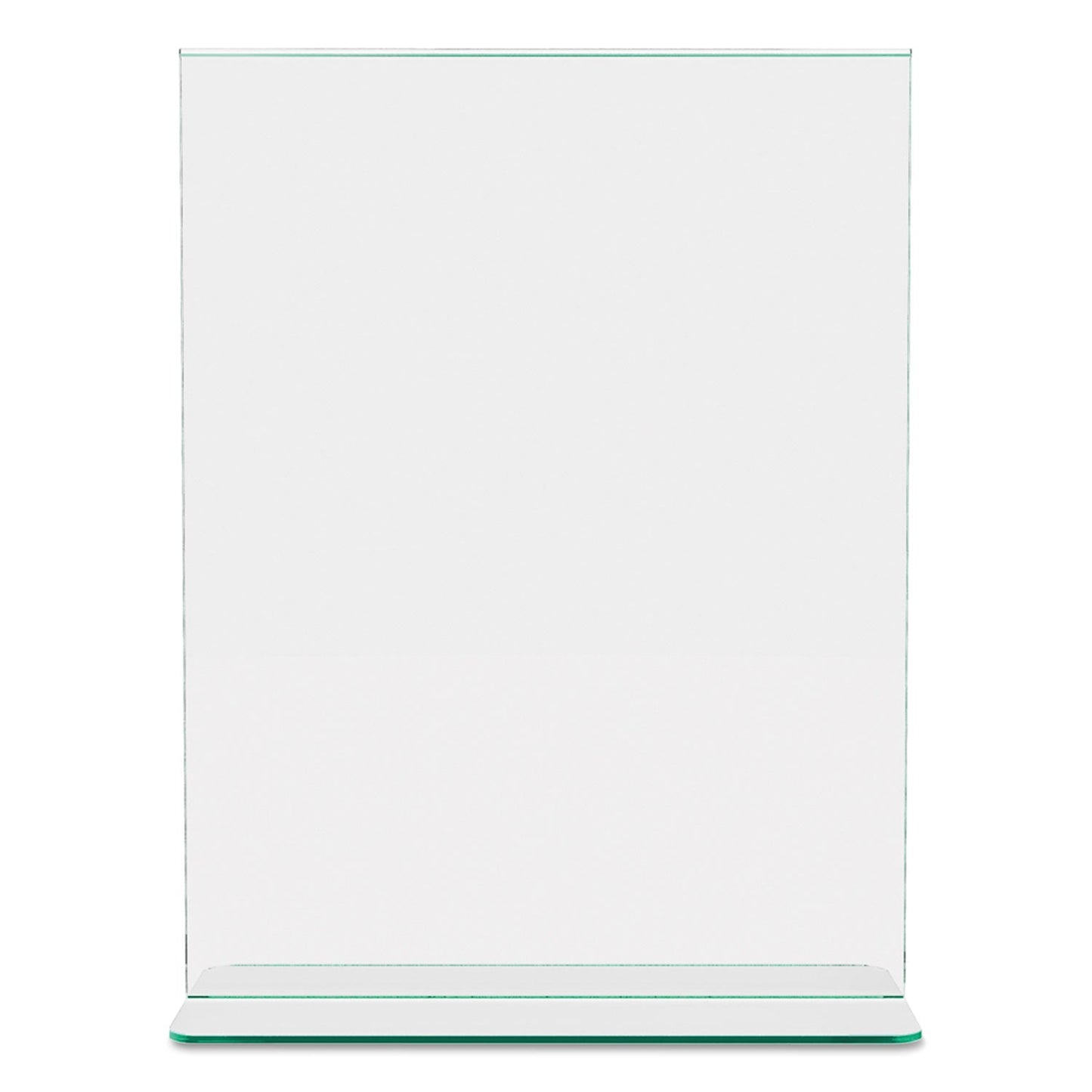 deflecto Superior Image Premium Green Edge Sign Holders, 8.5 x 11 Insert, Clear/Green